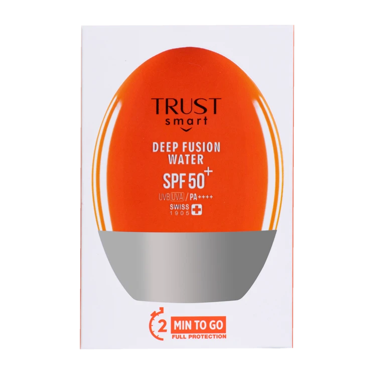 ضدآفتاب دیپ فیوژن واتر SPF50 تراست | سبک، بدون چربی، مناسب پوست چرب و حساس