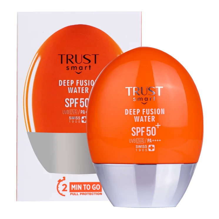 ضدآفتاب دیپ فیوژن واتر SPF50 تراست | سبک، بدون چربی، مناسب پوست چرب و حساس