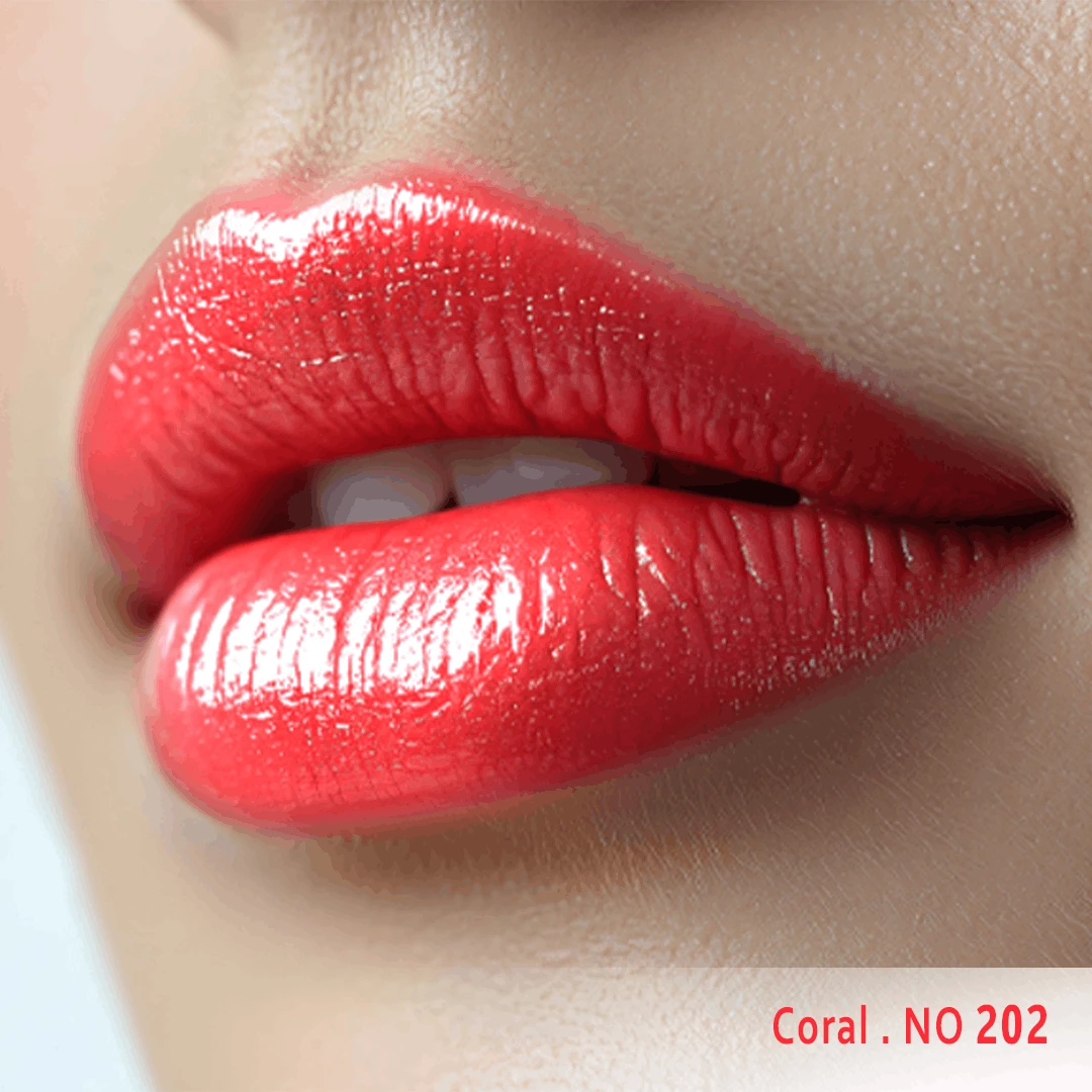 رژ لب مایع ابریشمی ساتین سرژه کد 202 (Coral)