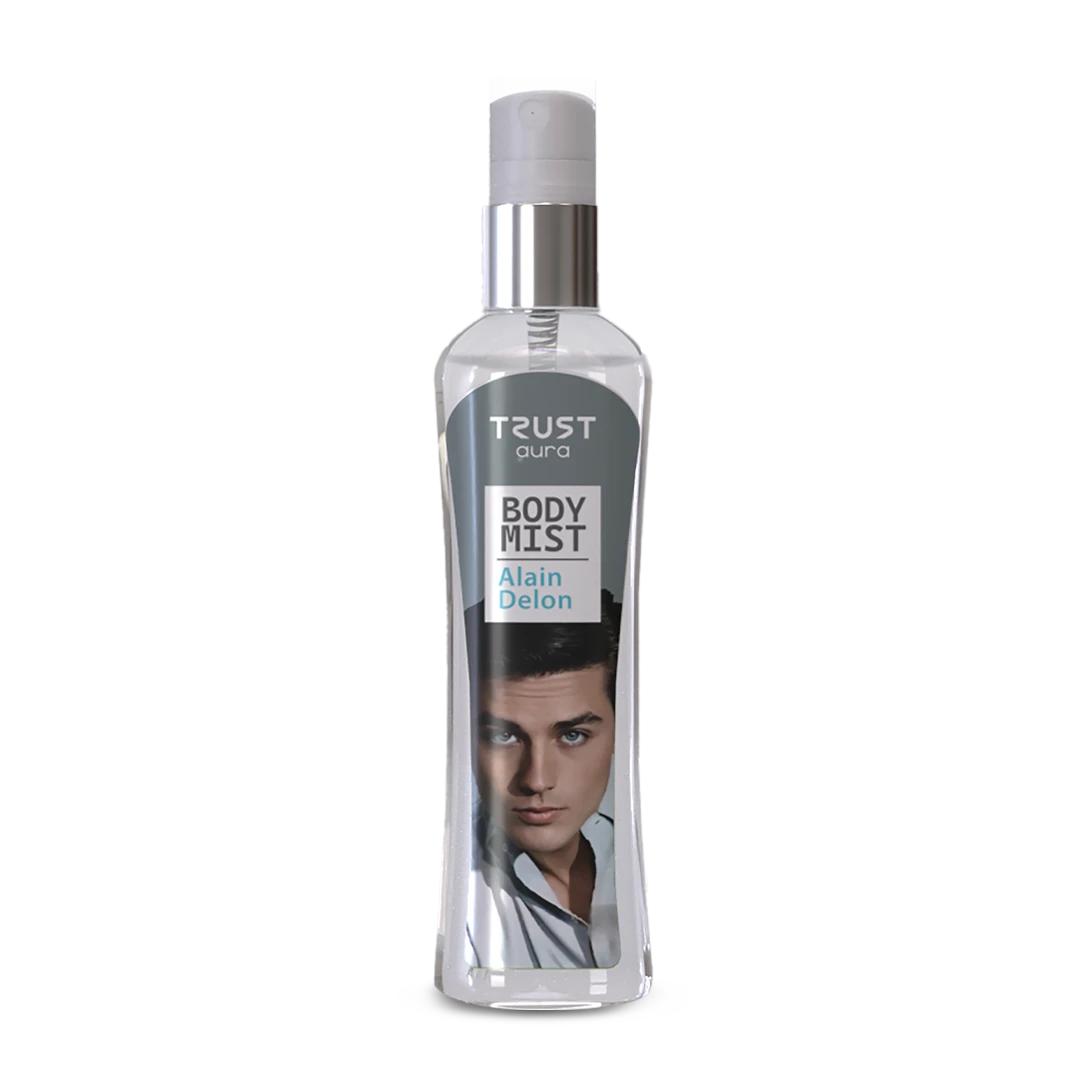 بادی میست مردانه تراست Aura مدل Alain Delon با رایحه Carolina Herrera 212 Sexy Men